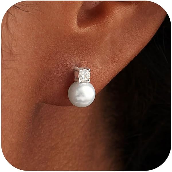 Valero Pearls Set di 3 Orechinni a lobo da Donna in Argento Sterling 925 con rodio con Perle coltivate d'acqua dolce blu pavone blu argento grigiore 60200121