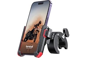 Lamicall mobilhållare motorcykel, mobiltelefonhållare cykelstyre hållare
