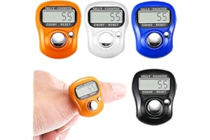 Foreverup 4 contatori elettronici, contatore a 5 cifre, contatore elettronico con Display LCD, per contatore di Persone, Golf, File, Lavoro a Maglia