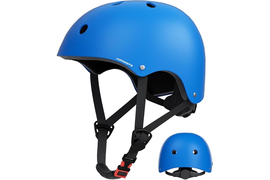 KORIMEFA Toddler Kids Helmet for Bike Scooter Skateboard Roller BMX Bicycle 2-13 Years Boy Girl, Impact-Resistant/Lightweight/Breathable/Adjustable, 51-58cm