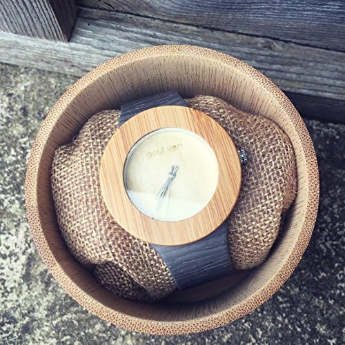 Personalised Wood Watch Paul Ven Victoria with leather strap, wood box