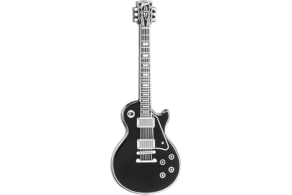 Pin’s Guitare Geepins | Magnifique Broche Miniature | 52 mm | Présenté dans Très Joli Étui à Guitare