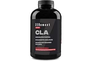 ‎ZENEMENT CLA Konjugierte Linolsäure 3000 mg pro Portion – 200 Weichkapseln mit schneller Absorption aus Safloröl 80 % (2 Monate) – Sport‑Supplement – Hohe Konzentration – Zenement