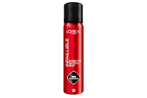 L'OREAL PARIS L'Oréal Paris Setting Spray, Infallible 3-Second Makeup Setting Spray Mist for Face, Up To 36 Hour Makeup Wear, Fixing Spray, Waterproof and Sweatproof, Transfer-proof and Non-sticky 75ml