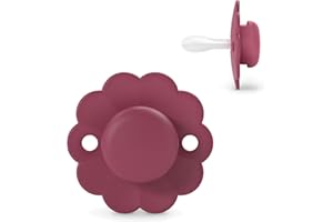 Suavinex, Chupete para Bebés 6/18 Meses, Chupete Redondo con Tetina Fisiológica de Silicona SX Pro, Tetina Simétrica, Plana y Flexible, Respeta el Desarrollo Bucodental, Wonder Magenta