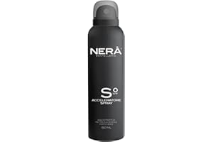 AUNEOS Nera Pantelleria Tanning Accelerator Spf 0 Spray: spray abbronzante naturale impermeabile con spray ad asciugatura rapida, non grasso, ad assorbimento rapido, 150 ml