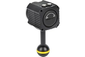 CERSALT Lampe à LED sous-Marine, Lampe de plongée étanche 60M avec clé de câble de Charge USB à Tube Lumineux pour la Photographie sous-Marine