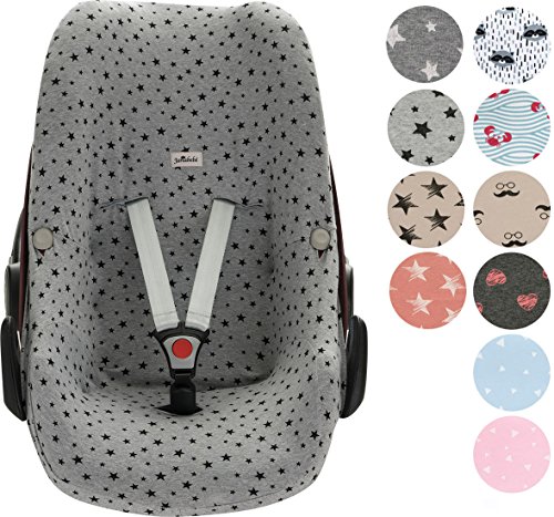 Janabebe® - Baumwollbezug Black Star Pebble Maxi -Cosi y Bébé confort, Abdeckung Stubenwagen , Autositz