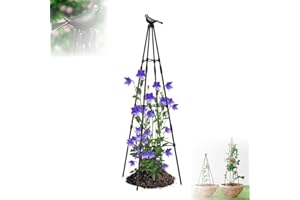 FENGJIAHUI Rankhilfe Garten 130cm, Gartenspalier Für Kletterpflanzen, Außenbereich Pflanzenständer Rankhilfe Rosen für Kletterpflanzen,Dekorative Gegenstände– Gärten, Gewächshaus, Hof und EIN Wohnzimmer