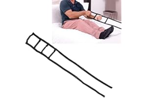 ‎YINHING Semme verstellbare Bett Strickleiter, Assist Handle Leiter Pull Up Assist Gerät mit Handschlaufe für ältere Menschen, Senioren, Verletzte, Schwangere, Handicap Hoist Frame Grips