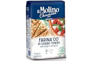 IL MOLINO CHIAVAZZA Molino Chiavazza - Premium Italian Soft Wheat Flour 00 🍕 Ideal for Pizza & Focaccia (1Kg)