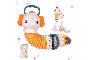 MLRYH Jouet Musical Éléphant Accordéon pour Bébé, Jouets D'éveil Musicaux,Jouet éducatif Précoce Instruments de Musique pour Les Enfants 1 2 3 Ans et Plus Enfant Parfait Cadeaux pour Les Enfants.