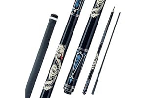 ‎KONLLEN KONLLEN Billardqueue aus Kohlefaser, 58 Zoll, professionelle Billardstöcke für Erwachsene, Vollcarbon-Technologie, geringe Ablenkung, Billardqueues mit 12,5 mm Spitze (Pro Taper, ultraglatt)