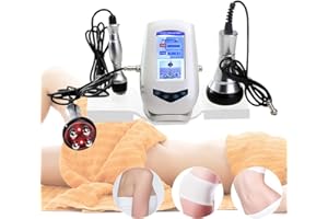 SHZICMY Cavitation Machine 40K, 3 In 1 Ultraschall Kavitation RF Körper Abnehmen Massagegerät Fettverbrennung Gerät Abnehmen Maschine