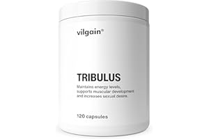Vilgain Tribulus - High-dose Extract with 40% protodioscin & 90% saponins, Vegan, for Energy, Vitality, Regeneration & Well-Being, Laboratory-Tested, Ideal for Athletes & Active People