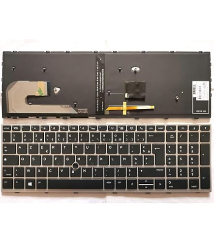 Clavier AZERTY Noir Pour HP EliteBook – Modèle CL-1324R-820AZN, Compatible Plusieurs HP Pavilion