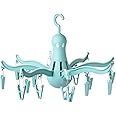 PRESSA Hanging dryer 16 clothes pegs, turquoise