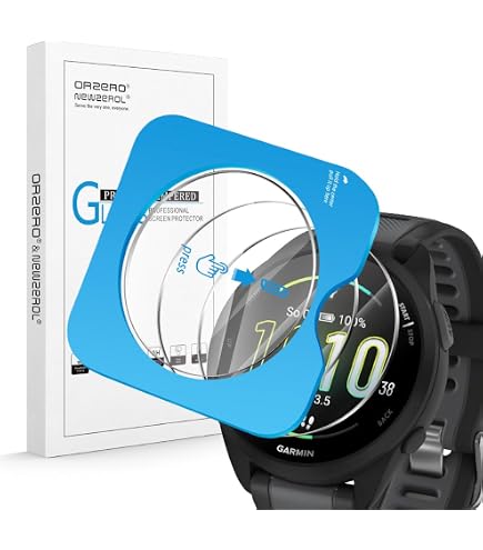 Protection écran Verre Trempé 9H Pour Garmin Forerunner 165 - 3 Pièces - Anti-rayures, Anti-empreintes, Facile à Poser