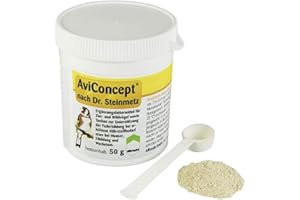 Dechra AviConcept Ergänzungsfuttermittel für Zier- und Wildvögel sowie Tauben zur Unterstützung der Federbildung bei erhöhtem Nährstoffbedarf 50g