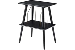 Crosley ST66-BK stojak gramofonowy Manchester z miejscem na płyty przewodowe, czarny