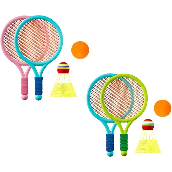 Plastic Tennis Rackets Wettarn 8-Piece Kids Tennis Racket Set With ...