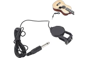 SUNGOOYUE ClipOn Pickup Micrófono de Guitarra Piezoacústico Violín Ukelele Accesorios Puesta en Escena Ligero Portátil