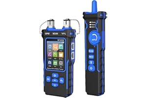 Jadeshay Tester LAN, Misuratore di Potenza Ottica Tester rj45 RJ11 per Cavi con Localizzatore di Cavi Multifunzione Poe, Supporto Tipo C