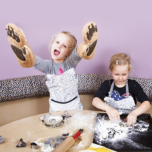 Designer Bär Backhandschuhe, DER BLICKFANG in jeder Küche, Topfhandschuhe, Ofenhandschuhe, Küchenhandschuhe, die Geschenksidee, 1 Paar - 6