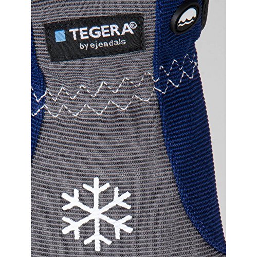 Ejendals Lederhandschuh Tegera 295, Größe 10, 1 Stück, grau / blau / weiß, 295-10 - 3