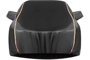 WXFGR Housse De Voiture Complète pour Audi Q2 Q3 Q4 E-tron Q5 Q7 Q8 | Housse De Voiture Imperméable Extérieure Toutes Saisons pour Protéger La Housse De Voiture (Color : Black, Size : Q4 e-tron)