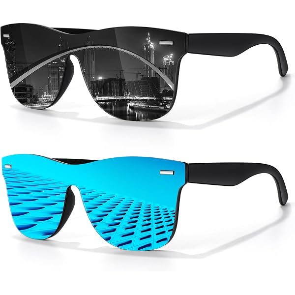 Occhiali Da Sole Quadrati Polarizzati TURBOPEP – Unisex, Leggeri Con Protezione UV400