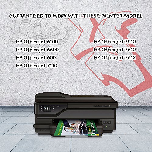 GREENSKY 4 paquetes cartucho de tinta compartible de reemplazo para HP 932XL 933XL para HP Officejet 6100 6600 6700 7110 7510 7610 7612 Impresora -  1 Negro  1 Cian  1 Amarillo  1 Magenta 