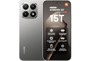 XIAOMI 15T, Smartphone 12 + 256 Go, Écran 6,83" 120 Hz avec Protection oculaire, MediaTek Dimensity 8400-Ultra, Objectif Leica Summilux 50 MP, 5 500mAh, Gris, Chargeur Non Inclus