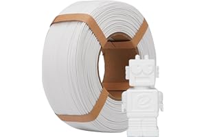 eSUN PLA Refill Filamento di ricarica 1,75 mm, filamento di stampa 3D senza spago Precisione, bobina da 1 kg (2,2 libbre) Filamento PLA veloce per stampanti ad alta velocità, Bianco