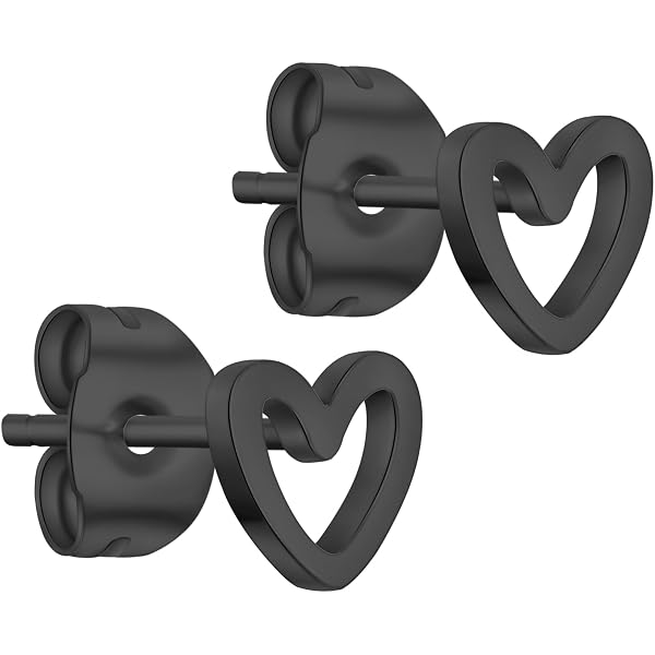 Day.berlin Orecchini Pendenti A Cuore 'Gia' - Placcati Oro 18k - Acciaio Inox 316L - Diametro 14 Mm