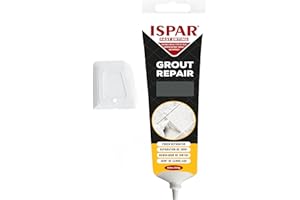 ISPAR Fix & Fertig Peinture de réparation de joints pour carrelage Anthracite 250 g Enduit de mastic avec spatule Facile à utiliser