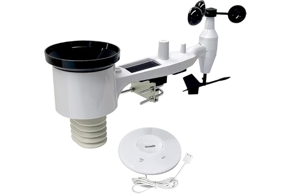 ECOWITT Station Météo Array, 7 en 1 Station Météo sans fil avec capteur externe WS69, avec 3 en 1 Passerelle WiFi/Wired Hub GW2000, Prévisions météo précises pour Maison Jardin 868 MHz