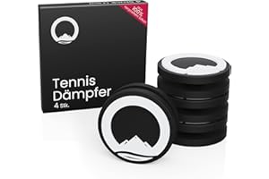 Otaro Lot de 4 amortisseurs de tennis – 100 % recyclé – Qualité supérieure – Comme raquette de tennis, amortisseur de vibrations, accessoires de tennis ou de tennis
