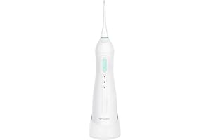 TrueLife AquaFloss Compact Hydropulseur buccal électrique sans fil, réservoir d'eau de 150 ml, 3 modes et 2 buses, irrigateur de dents, tête rotative, léger, étanche IPX7