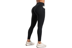 CRZ YOGA Secretsculpt Leggings Fickor 25" | Butt Scrunch Butt, Buttlift, Buttermjuk, Måttlig kompression, Träning, Pilates, I