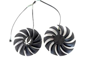SISS Graphics Card Fan, Video Card, Graphics Card Fan for ZOTAC GAMING RTX 3070 Twin Edge, Set 2x, GA92S2U, GAA8S2U (Set A+B)