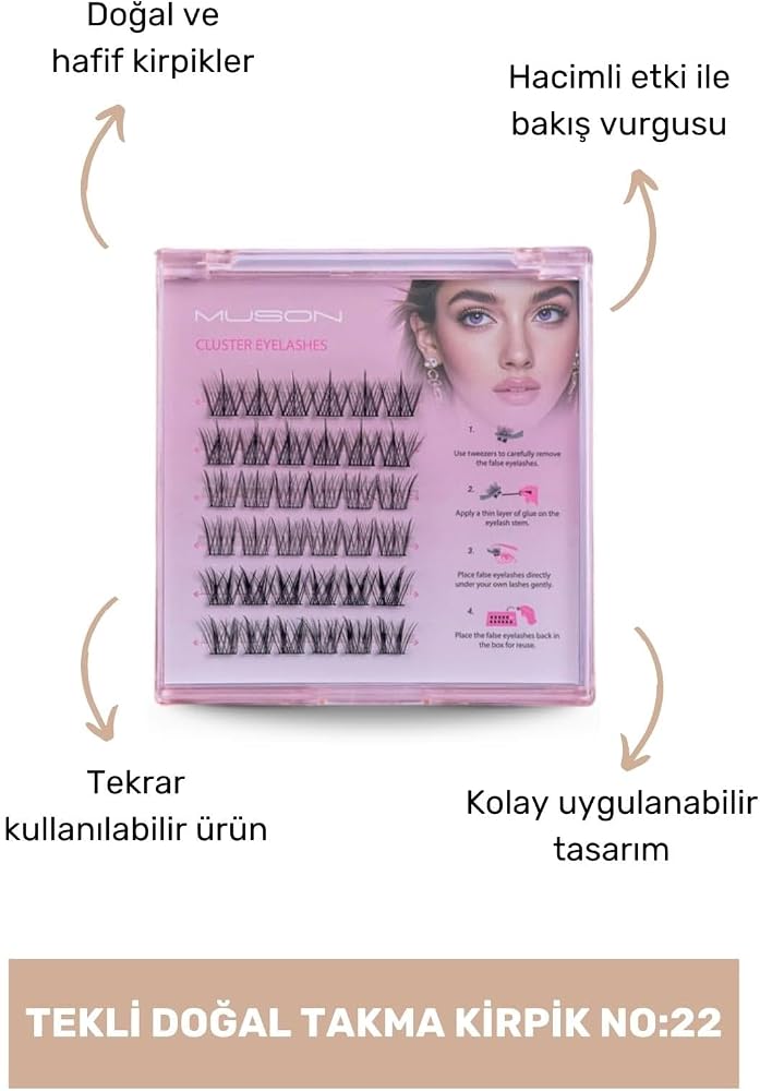 Muson Tekli Doğal Takma Kirpik No22