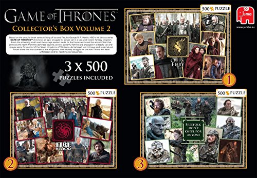 Jumbo Games Game of Thrones Jigsaw Puzzles (3 x 500-Piece)