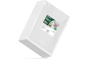 Bonsenkitchen Sacchetti Sottovuoto per Alimenti 100 Buste 20x30cm per Macchine Sottovuoto, Sacchetti Sottovuoto Goffrati per La Conservazione Degli Alimenti e La Cottura Sottovuoto, Senza BPA, VB3205