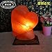 Produktbild GBT Himalaya-Herz-Förmigen Salz Lampe Tischlampe Schlafzimmer Nachttisch Lampe Nacht Licht Hochzeit Geburtstag Geschenk Kreative Ornamente Einstellbar, Herzförmige Geschnitzte Salz Lampe, Dimmer-Scha