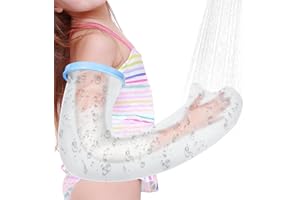 AOOWU Protezione Impermeabile Gesso Braccio Bambino, Copertura Gesso per Doccia Bambini, Riutilizzabile Protezione Gesso Braccio, Tenere Asciutte le Ferite e le Bende Durante il Bagno