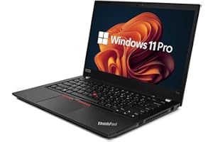 Lenovo ThinkPad T490 14" Laptop - Intel Core i5 8th Gen CPU - 16GB RAM - 256GB SSD - Windows 11 Pro - Black (Renewed)