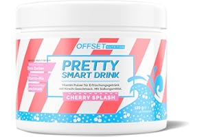 ‎OFFSET NUTRITION Pretty Smart Drink Cherry Splash von OFFSET Nutrition, zuckerfreies Getränkepulver mit 12 Vitaminen & Mineralien, 0 Kalorien pro Portion, mit fruchtigem Kirsch-Geschmack, 40 Portionen