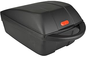 Fischer Gepäckträger-Box, passend für alle gängigen Gepäckträger, geeignet für E-Bikes, abschließbar, schwarz