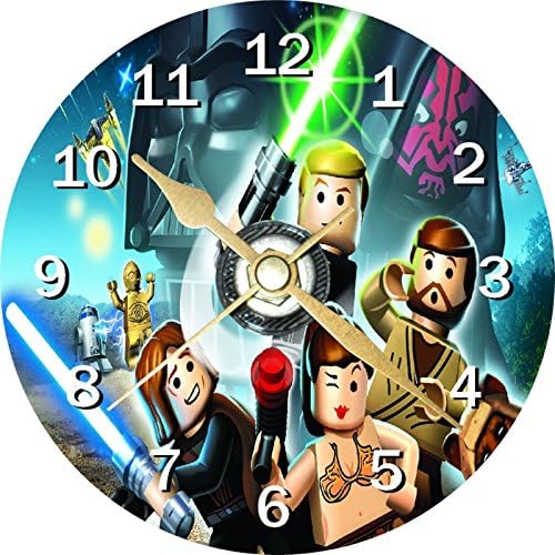 Lego Star wars 3 Novelty Cd Clock + Free Desktop Stand